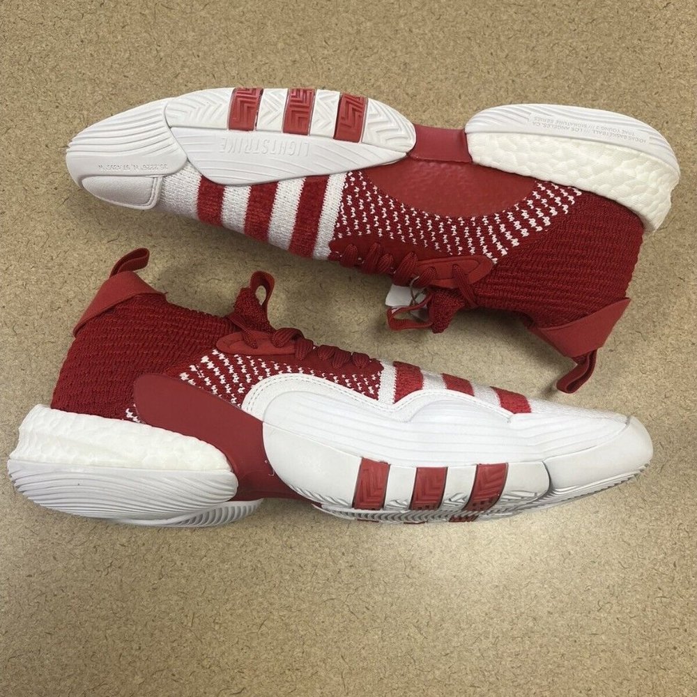 Adidas Trae Young 2.0 Team Power Red Men's Size 11 Athletic Basketball Sneakers